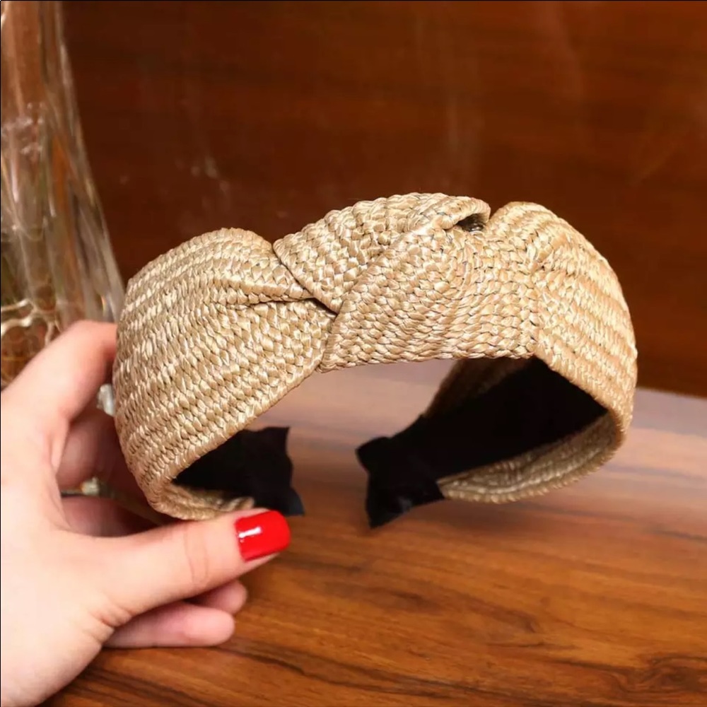 Fashion Straw Knotted Headband